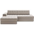 Угловой диван Elezalt L, раздвижной, Sola 18, бежевый, H82x240x150cm