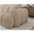 Sofa bed Elcotonn, sleeping function, Calmora 18, beige, H105x256x119cm