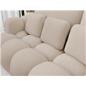 Sofa bed Elcotonn, sleeping function, Calmora 18, beige, H105x256x119cm