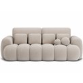 Sofa bed Elcotonn, sleeping function, Royal 18, boucle, beige, H105x256x119cm