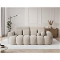 Sofa bed Elcotonn, sleeping function, Royal 18, boucle, beige, H105x256x119cm