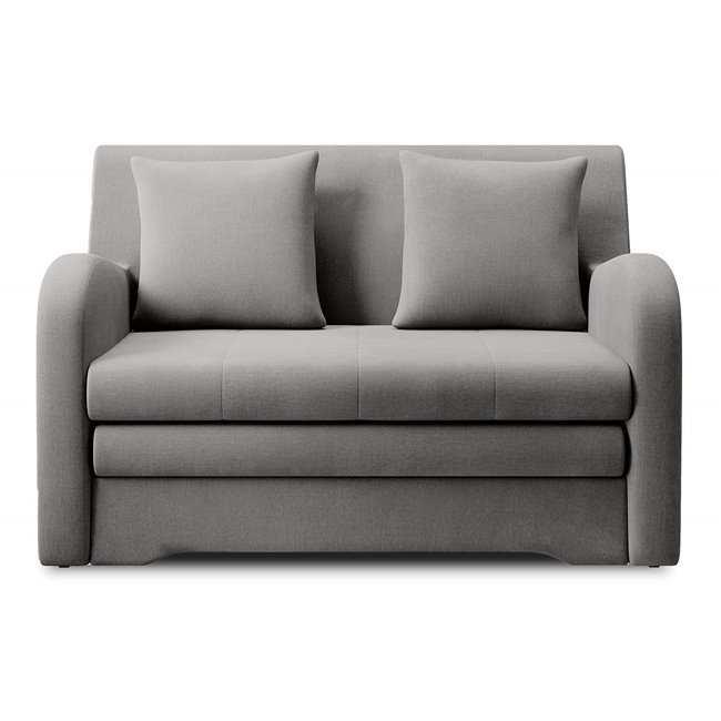 Sofa bed Elario, sleeping function, Nube 04, velvet, grey, H85x130x103cm