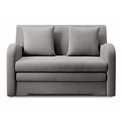 Sofa bed Elario, sleeping function, Nube 04, velvet, grey, H85x130x103cm