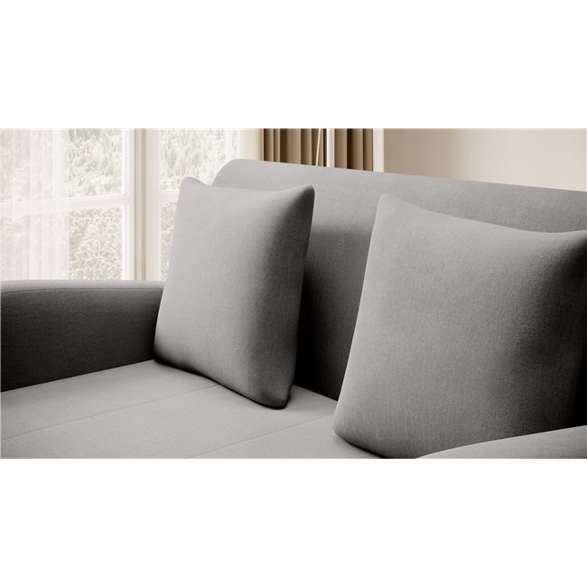 Sofa bed Elario, sleeping function, Nube 04, velvet, grey, H85x130x103cm