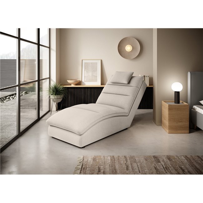 Chaise lounge chair Eltaco, Inari 22, beige, H95x85x170cm