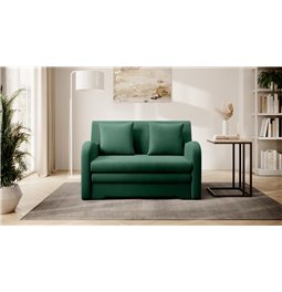 Sofa bed Elario, sleeping function, Nube 35, dark green, H85x130x103cm