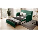 Sofa bed Elario, sleeping function, Nube 35, dark green, H85x130x103cm
