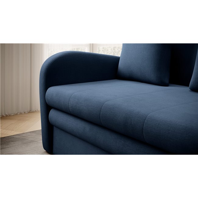 Sofa bed Elario, sleeping function, Nube 40, dark blue, H85x130x103cm