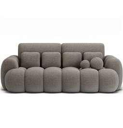 Диван-кровать Elcotonn, раздвижной, Royal 20, букле, бежевый, H105x256x119cm