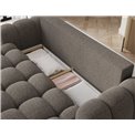 Sofa bed Elcotonn, sleeping function, Royal 20, boucle, beige, H105x256x119cm