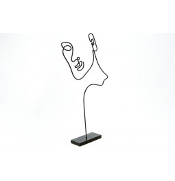 Decorative figure Face Rachel, 11x21.5x40cm