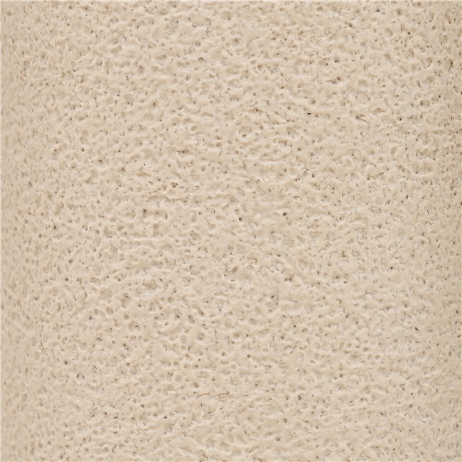 Round cotton jar OLEYA, beige, D10cm H9.4cm