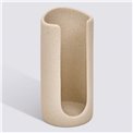 Cotton holder OLEYA, beige, D7.3cm H15cm