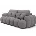 Sofa bed Elcotonn, sleeping function, Paolli 04, grey, H105x256x119cm