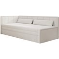 Sofa bed Elfulgeo L, sleeping function, Royal 01, boucle, white, H77x214x82cm