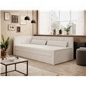 Sofa bed Elfulgeo L, sleeping function, Royal 01, boucle, white, H77x214x82cm