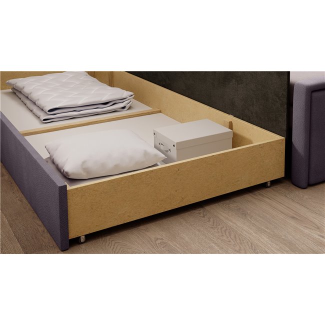 Диван-кровать Elfulgeo L, раздвижной, Poco 101, Poco 41, розовый, H77x214x82cm