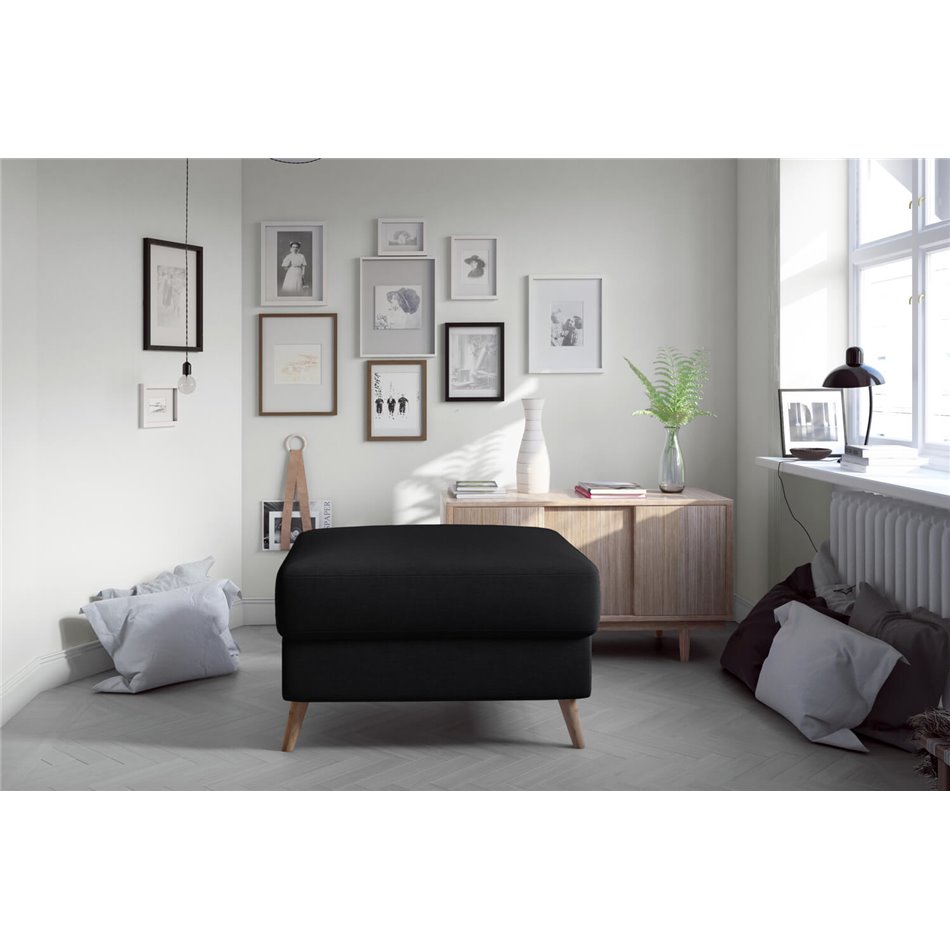 Пуф Elsgard, Sawana 14, черный, H73x73x48cm