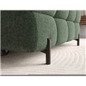 Угловой диван Elferlo R, раздвижной, Amore 35, букле, зелёный, H93x285x181cm